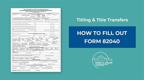 Titling Title Transfers How To Fill Out Form For Motor