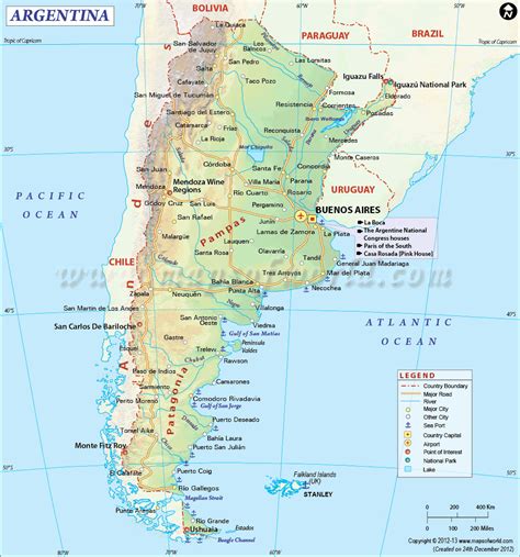 Argentina Map Map Of Argentina Map Of Argentine Republic