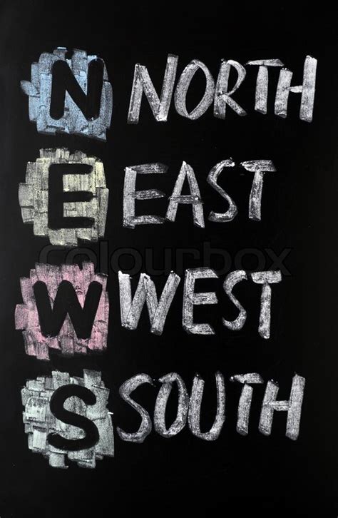 Acronym of News written with chalk on a ... | Stock image | Colourbox