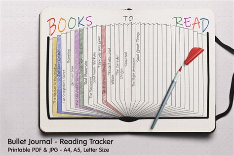 Bullet Journal Book Tracker Printable