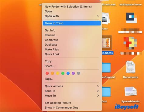how to delete screenshots on macbook