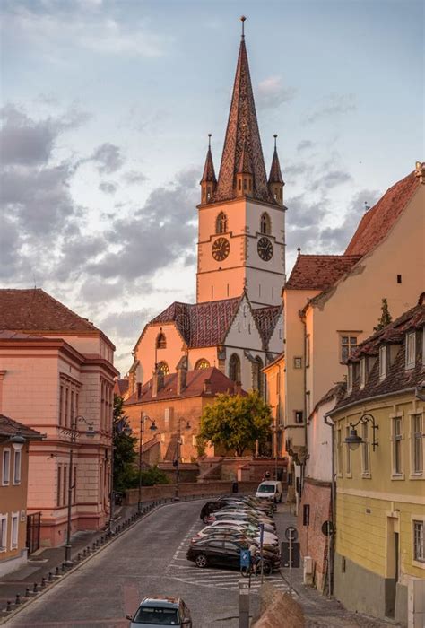 Historic Building Architecture from Sibiu Old Town. Editorial Photo ...