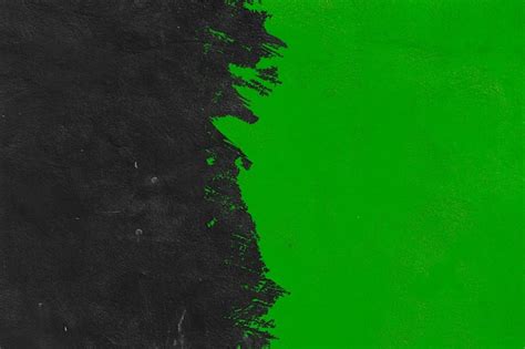 Fundo de banner de traçado de pincel verde e preto perfeito para canva