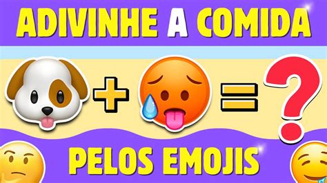 Você Consegue Adivinhar a COMIDA Pelo Emoji Adivinhe a COMIDA