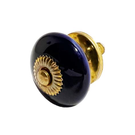 Ceramic Disk Cobalt Blue Cabinet Knobs 6 Pack Knobs For Cabinets And Drawers Closet Door Knobs