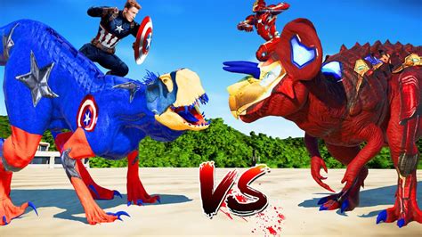 Jurassic World Evolution🌍captain America E750 Vs Iron Man Ultimasaurus Dinosaurs Fight Youtube