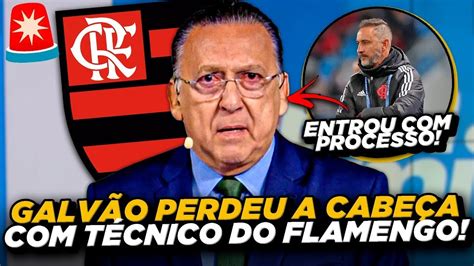 GALVÃO BUENO PERDEU A LINHA AO FALAR DO FLAMENGO E VITOR PEREIRA após