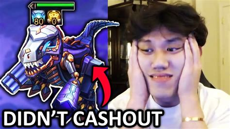 K3Soju Fails To Cashout His 80 Stack T Hex YouTube