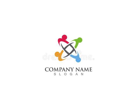 People Connected Logo Template Vector Stock Illustration - Illustration of business, group ...