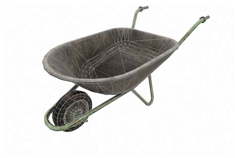 Old Wheelbarrow 3d Turbosquid 1393935