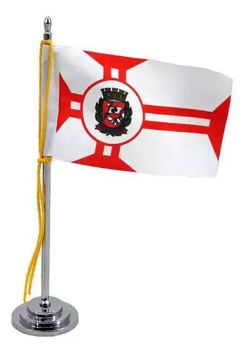 Mini Bandeira Mesa Munic Pio S O Paulo Mastro Cm Mercadolivre