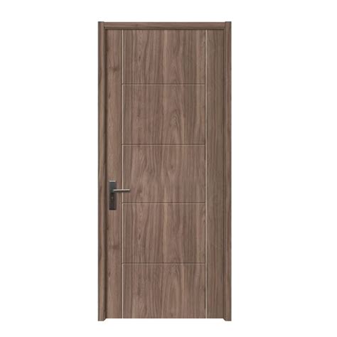 Wpc Doors For Bathroom With Borwn Color And Waterproof Entrance Sliding