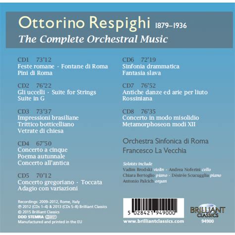 Respighi Complete Orchestral Music Klassiek Nl