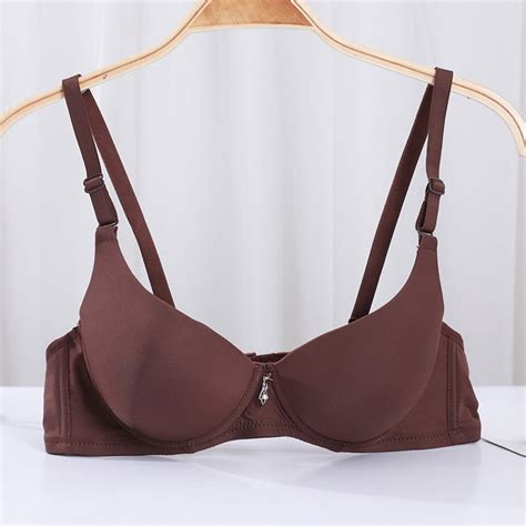 Alllist No Wire Womens Bras Push Up Brown Lingerie Solid Comfort Bralette Women S Underwear M
