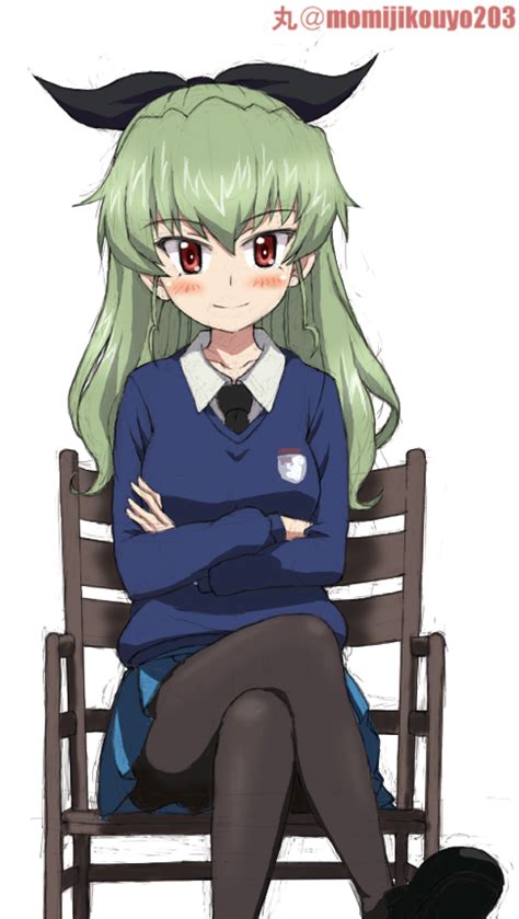 Safebooru 1girl Alternate Hairstyle Anchovy Artist Name Assam Assam