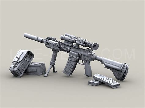 Heckler Koch Hk Modular Assault Rifle Long And Short Barrel With