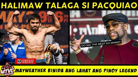 PACQUIAO Halimaw Talaga Binida Mismo Ni Mayweather Pinoy Muntikan