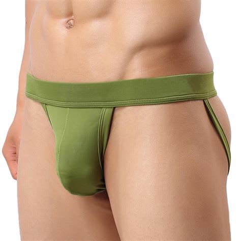 Jual Mens Panties Sexy Underwear Men Jockstrap Briefs Gay Slip Homme U Pouch Underwear Solid