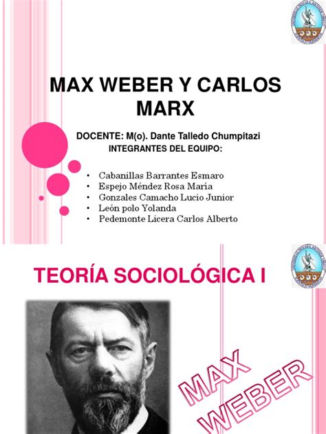 Diapositivas De Max Weber Max Weber Sociología