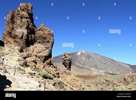 Santiago Del Teide Spain Overlooking The Cliffs Of Los Roques De