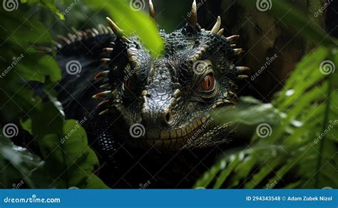 A Lizard with Sharp Teeth and Sharp Teeth Stock Illustration - Illustration of generated, scaled ...