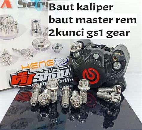 Pcs Baut Kaliper Stainless Kunci Baut Master Rem Ori Rcb Ktc Nissin