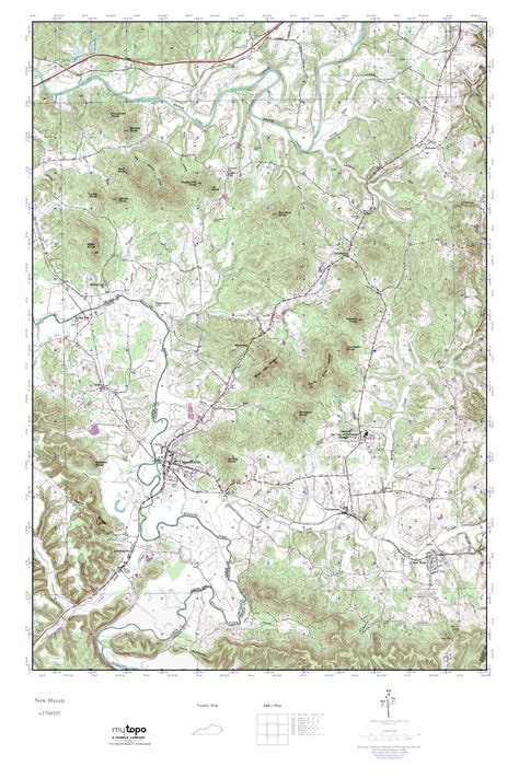 Mytopo New Haven Kentucky Usgs Quad Topo Map