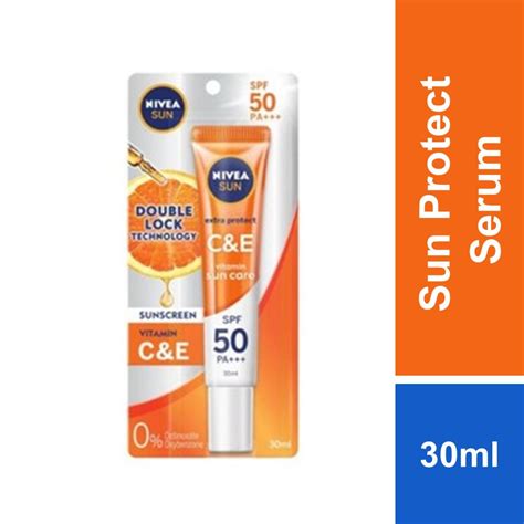 Nivea Sun Extra Protect C E Vitamin Sun Care SPF50 PA 30ml Shopee