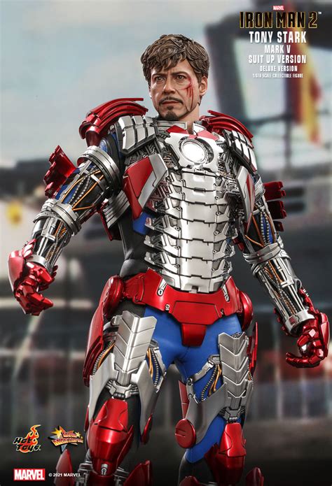 Hot Toys Tony Stark Mark V Suit Up Version Iron Man 2