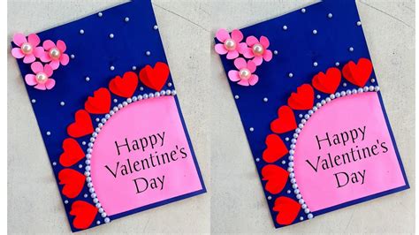 How To Make Valentines Day Card Valentines Day Greeting Card Making