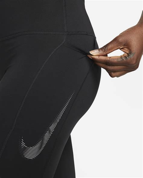 Nike Fast Women S Mid Rise Graphic Leggings With Pockets Nike In