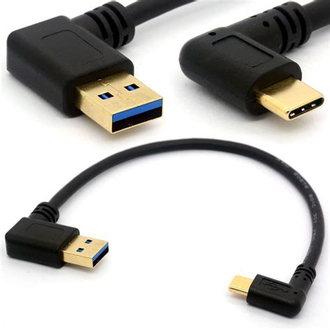 Amazon Bshtu Gold Plated Angled Usb C Cable Extension Degree