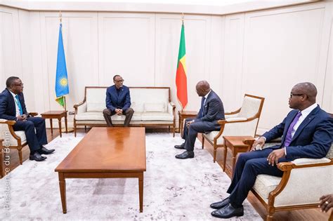 Perezida Paul Kagame Ari I Cotonou Amafoto Bwiza