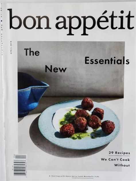 NEW BON APPÉTIT Magazine April 2018 29 Recipes we can t cook without