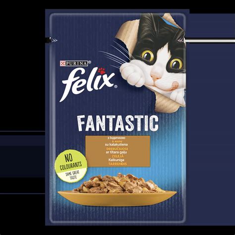 Вологий корм для котів Felix Fantastic з індичкою 85 г купити у Києві ...