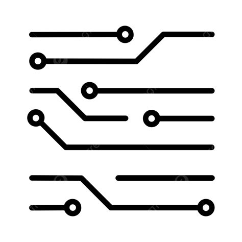 ícone De Linha De Circuito PNG O Circuito Quadro Eletrônicos Imagem