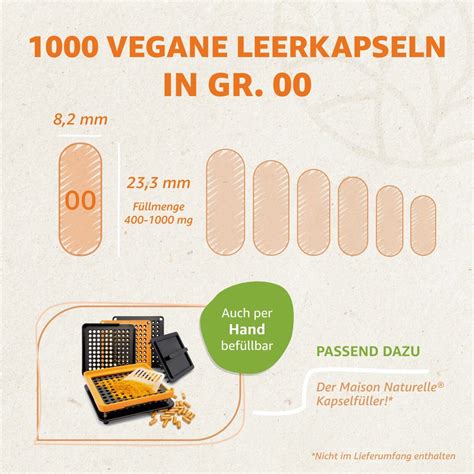 Maison Naturelle Leerkapseln Vegan Stk Gr Vegan Hpmc Ebay