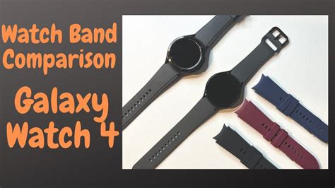 Galaxy Watch 4 Watch Band Comparison Youtube