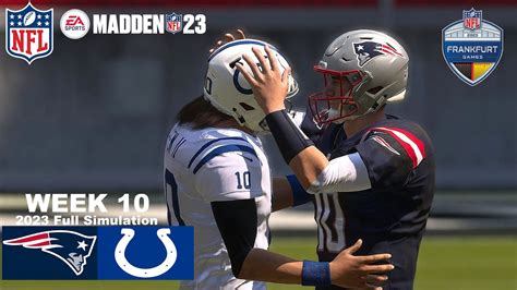 Madden 23 Patriots Vs Colts Germany Simulation Week 10 2023 Madden 24