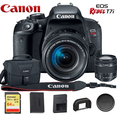 Canon Eos Rebel T7i Dslr Camera With 18 55mm Lens 1894c002 With Canon