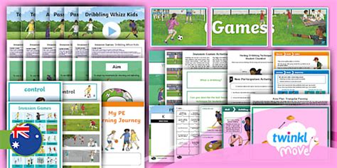 Move PE Year 5 Invasion Games Unit Pack Teacher Made