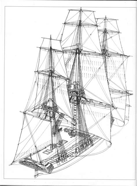 Model Ship Rigging Diagram Power Moby Dick The Online Annot