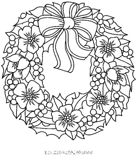 Agr Able Coloriage De Couronne De Noel Collection Idee De Coloriage