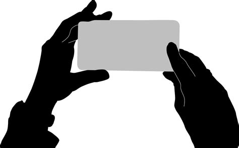 Silhouette hand holding phone 45350854 Vector Art at Vecteezy