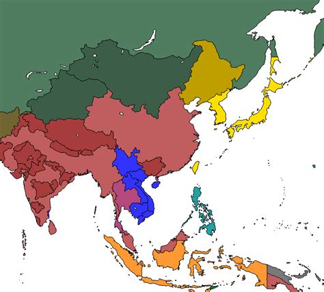An Alternate History Map I Spent Some Time On Based In A Timeline
