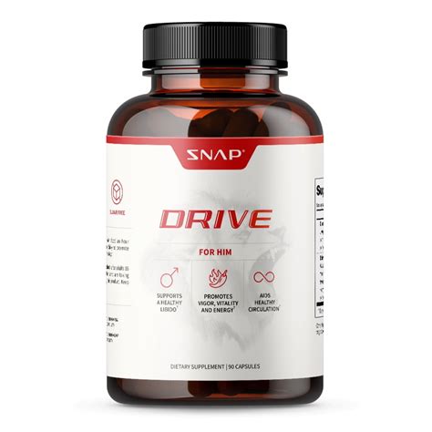 Snap Supplements Drive For Him Promote Energy And Vigor Naturally 90