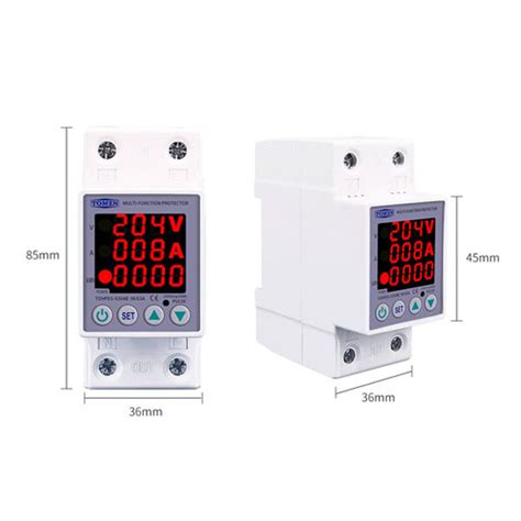 Реле контроля напряжения и тока TOMZN TOVPD1-63VAE – купить по цене 590 ...