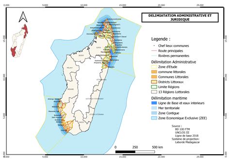 delimitation administrative  juridique du territoire maritime de