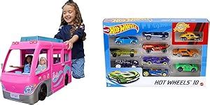 Barbie Dream Camper Pink Camper With Play Areas Toy Accessories Puppies Hot Wheels