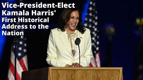 Vice President Elect Kamala Harris Victory Speech In Full Youtube